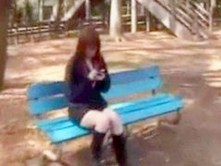 Japanese college student sluts around with English teacher in Tokyo city park, leading to kinky sex romp