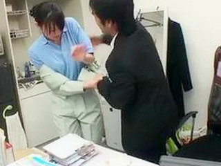 Nippon XXX Pushes Hottest Office Cleaner to Fuck